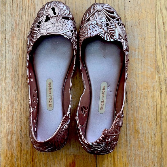 Melissa Shoes - MELISSA bronze colored ballet flats